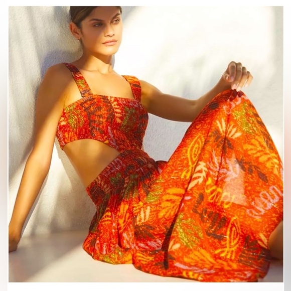 ANTHROPOLOGIE THE PIPER BANDEAU CUTOUT MAXI DRESS - Picture 1 of 3